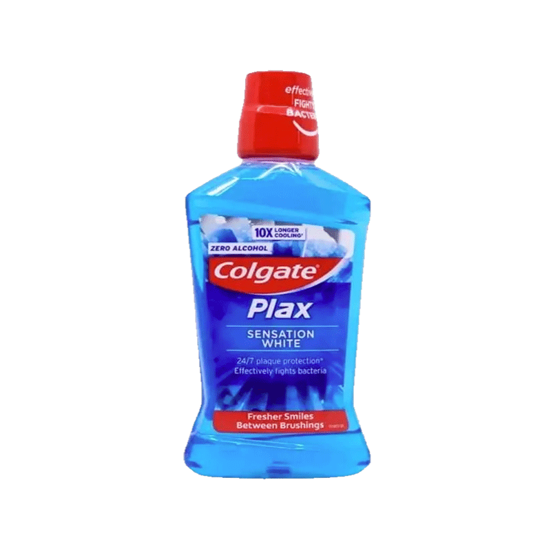 COLGATE PLAX SENSATION WHITE MOUTHWASH 500ML