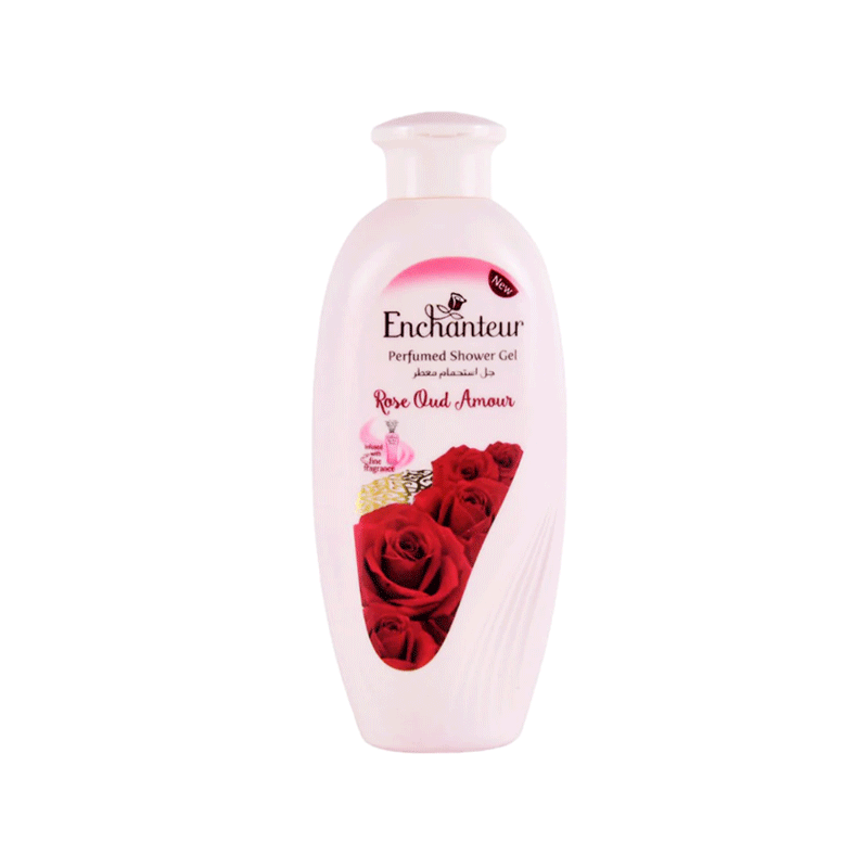 ENCHANTEUR SHOWER GEL ROSE OUD AMOUR 550ML