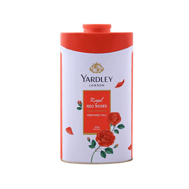 YARDLEY PERFUMED TALC RED ROSES 250GM