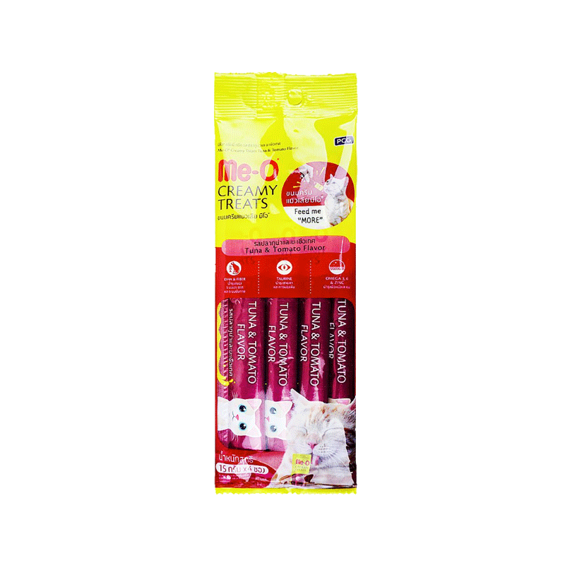 ME-O CAT FOOD TUNA & TOMATO 4X15GM