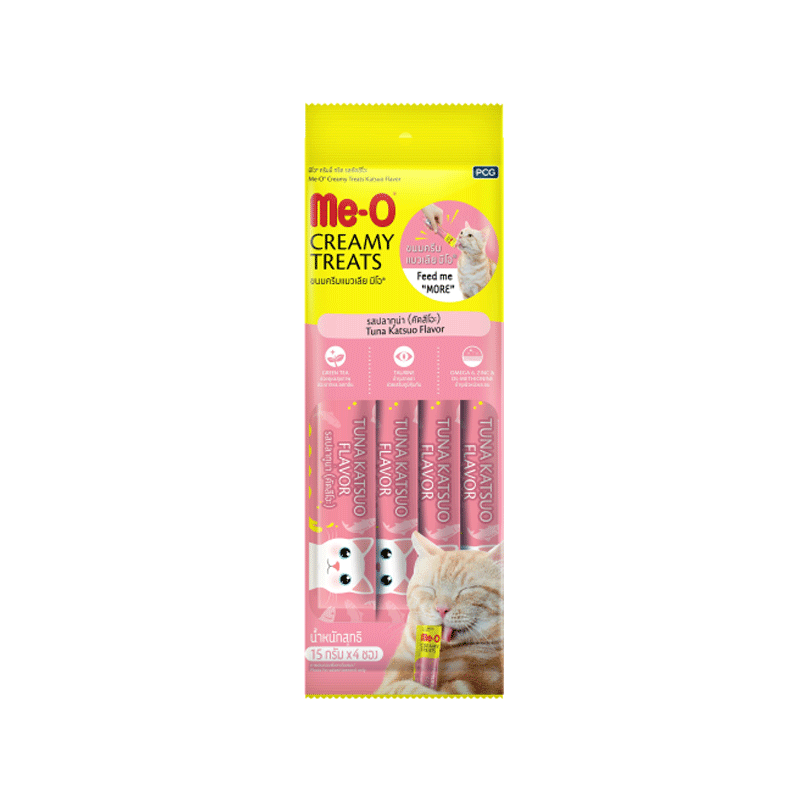 ME-O CAT FOOD TUNA KATSUO 4X15GM