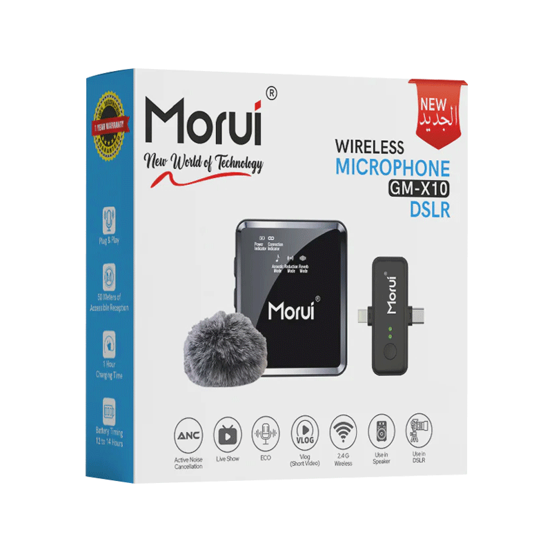 MORUI X10 3IN1 MIC DSLR