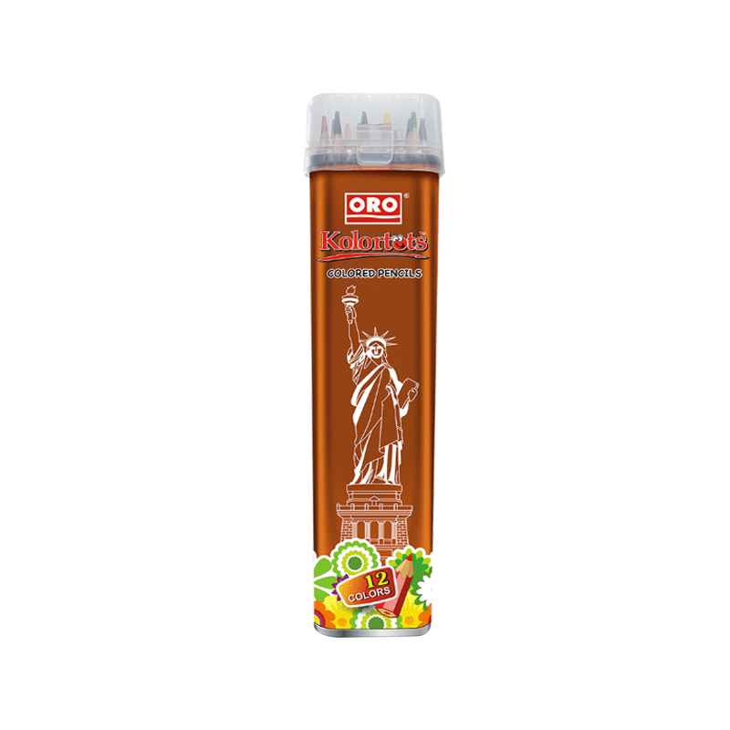 MARJ.S ORO COLOR PENCIL FULL 12 COLOR JAR 202
