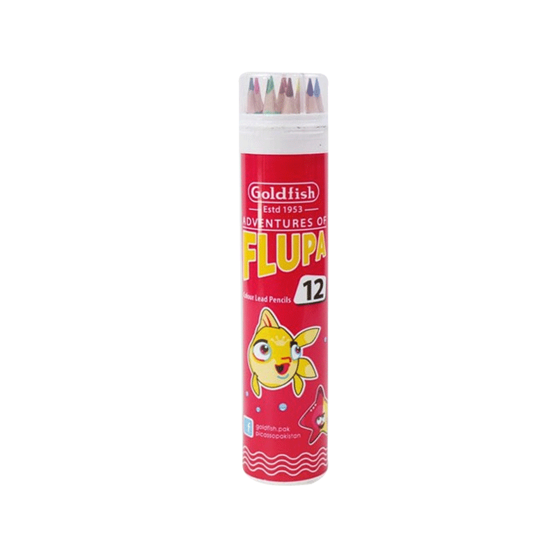 GOLDFISH FLUPA COLOR PENCIL LARGE 12'S 1PCS