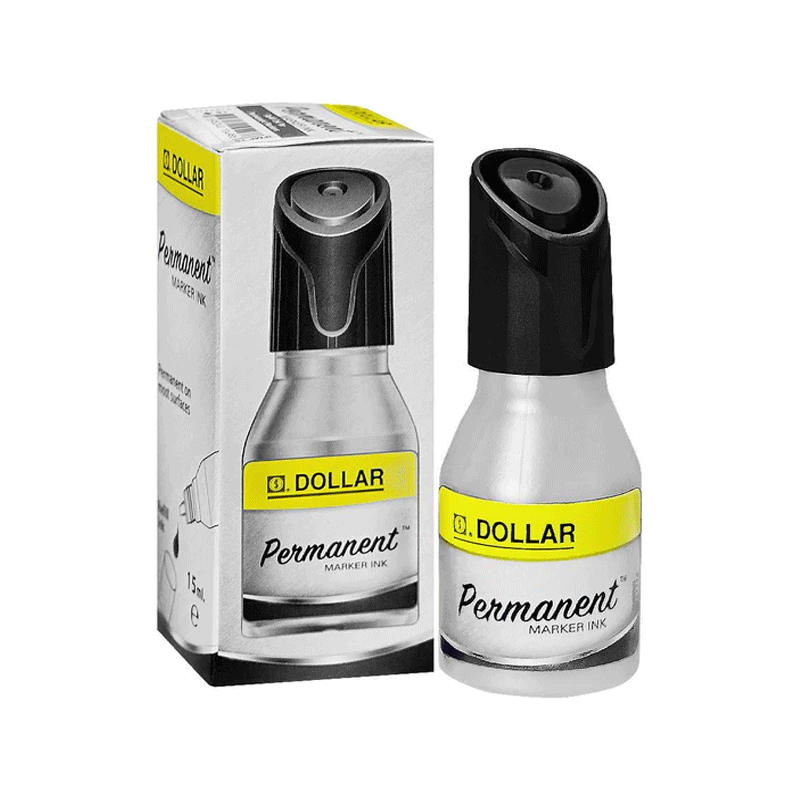 DOLLAR PERMANENT MARKER INK BLACK 15ML