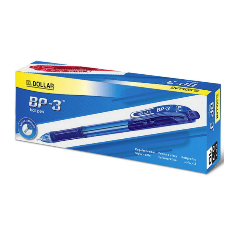 DOLLAR BALL PEN CLIPPER BLACK 10S  BP-3
