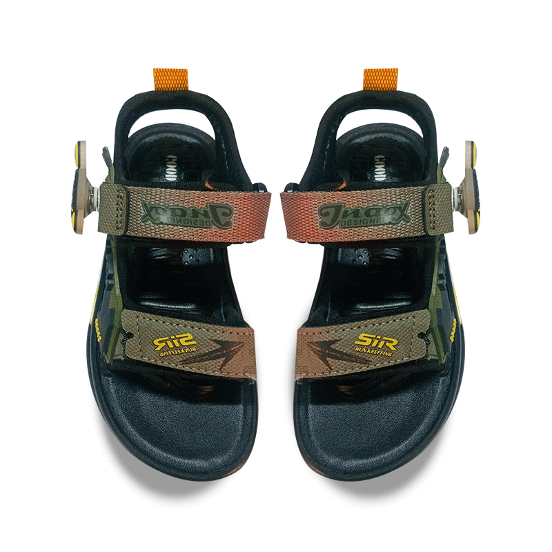 JNOAX SPORT KIDS SANDALS GRAY STRIP 1'S