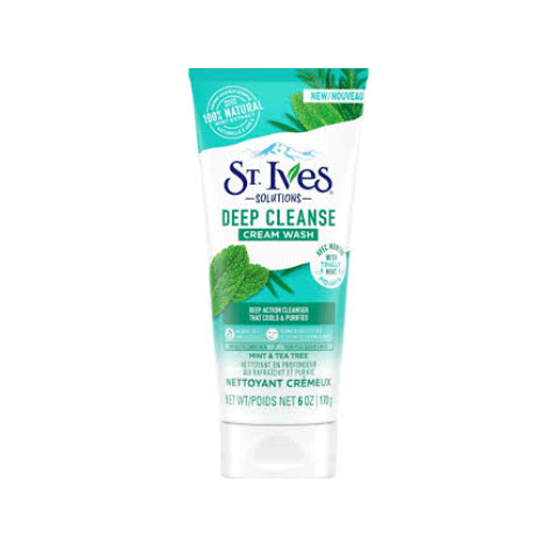 STIVES DEEP CLEANSE CREAM WASH MINT&TREE 170GM