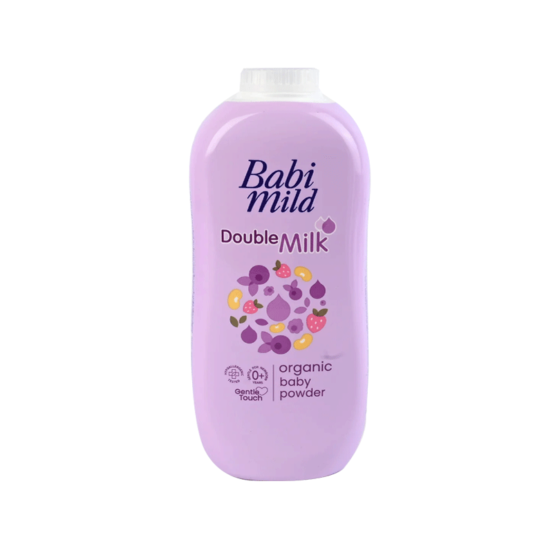 BABI MILD ORGANIK BABY POWDER DOUBLE MILK 350GM