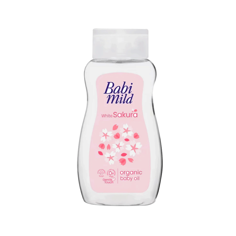 BABI MILD ORGANIC BABY OIL WHITE SAKURA 100ML