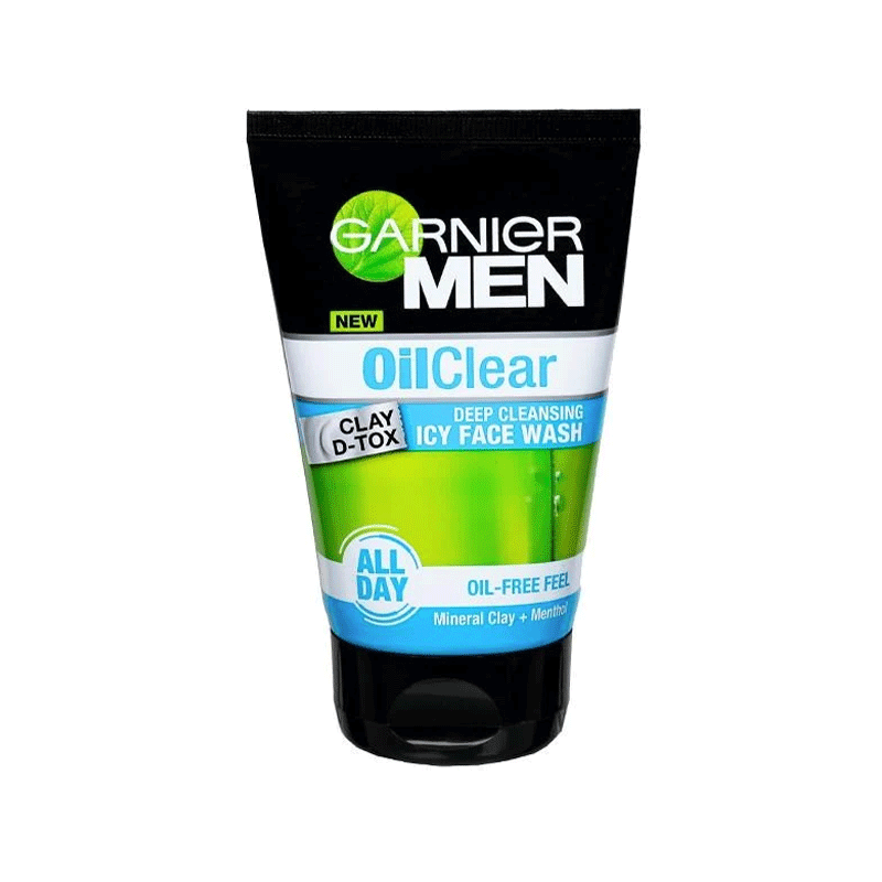 GARNIER MEN OIL CLEAR ICY FACEWASH 100ML