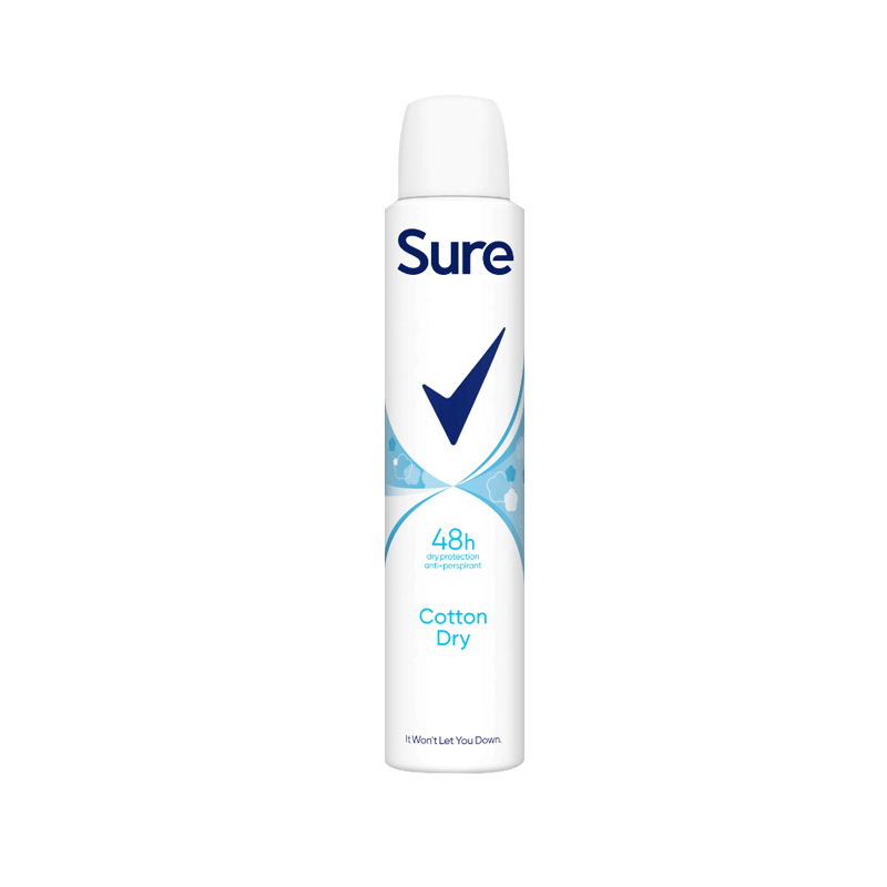 SURE WOMEN BODY SPRAY COTTON DRY 200ML