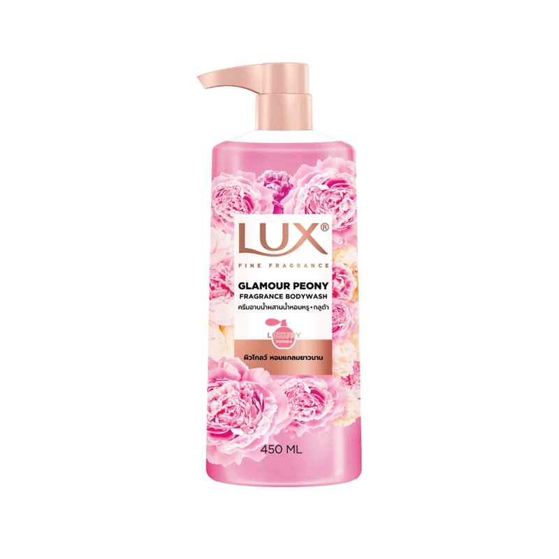 LUX GLAMOUR PEONY GLOW SHOWER GEL 450ML