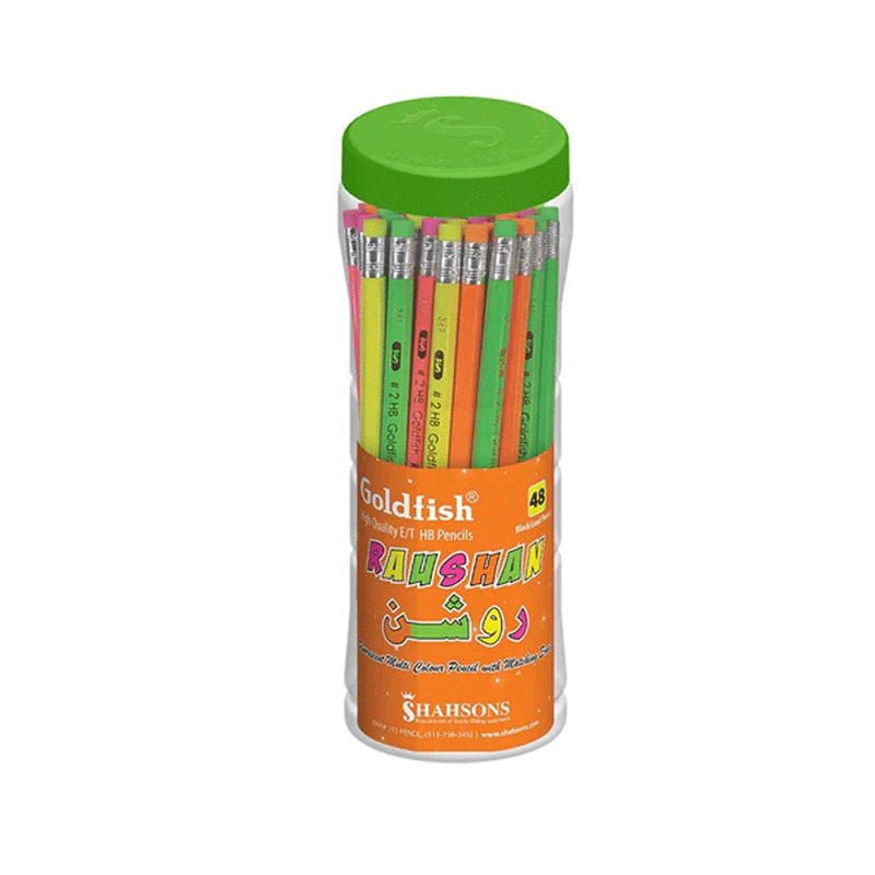 GOLDFISH RAHSHAN PENCIL JAR 48PCS