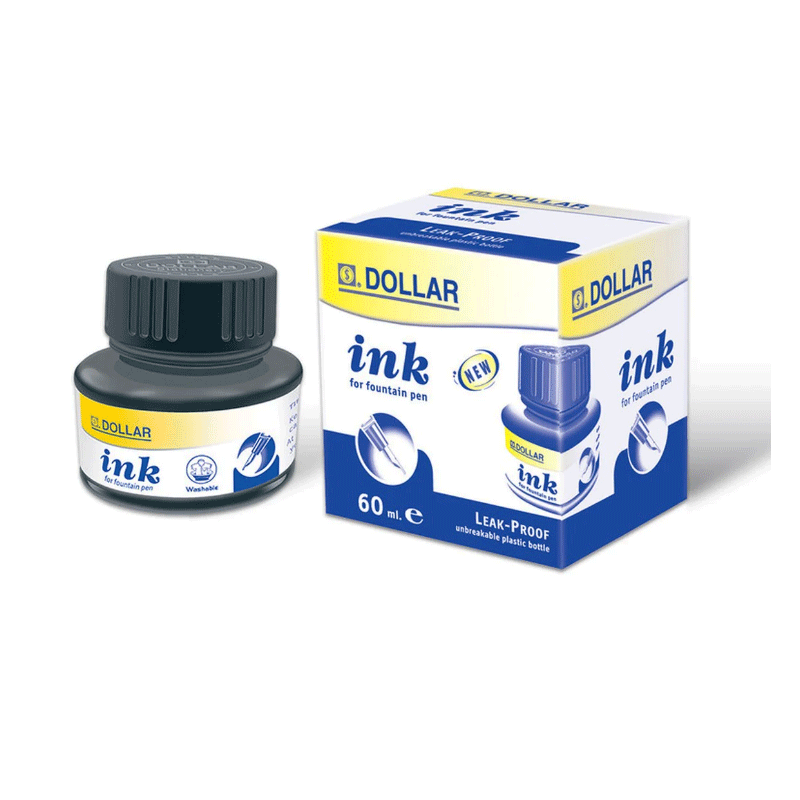 DOLLAR FOUNTAIN PEN INK BLUE 60ML