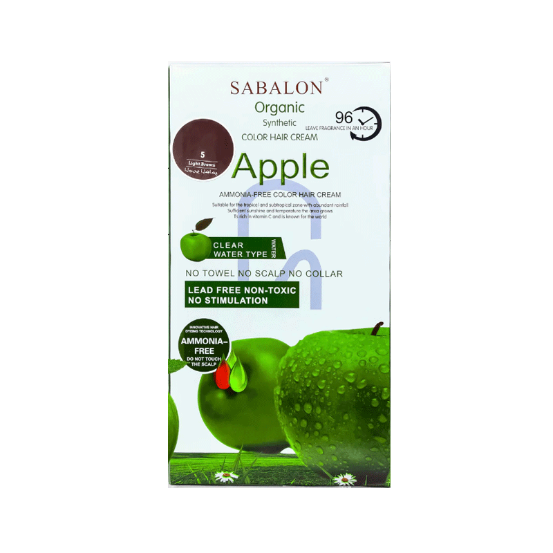 SABALON HAIR COLOR CREAM APPLE LIGHT BORWN 1000ML