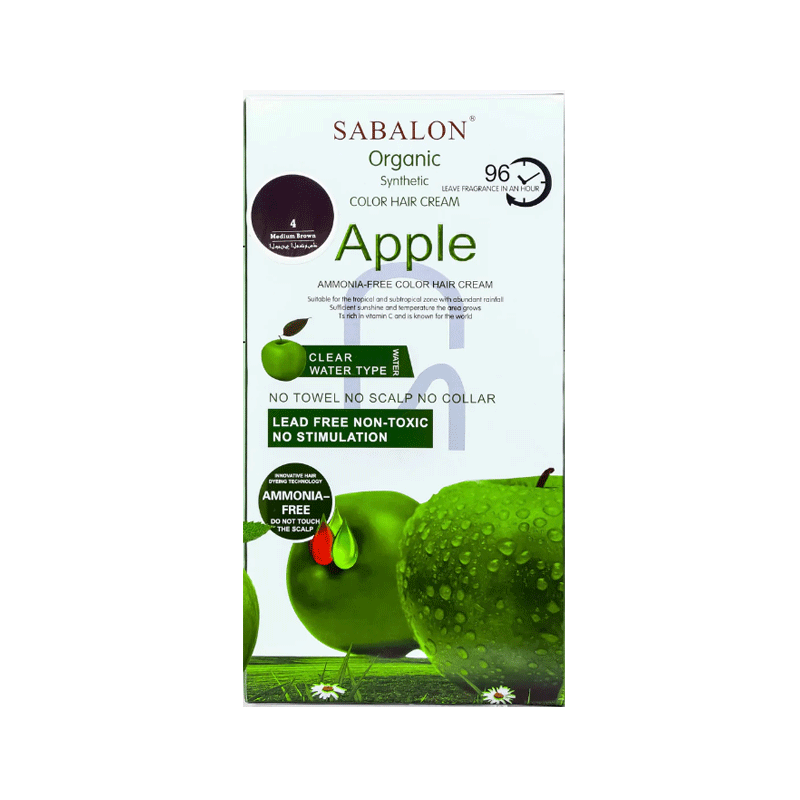SABALON HAIR COLOR CREAM APPLE MEDIUM BORWN 1000ML