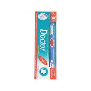 DOCTOR TOOTHPASTE BRUSH PACK 70GM