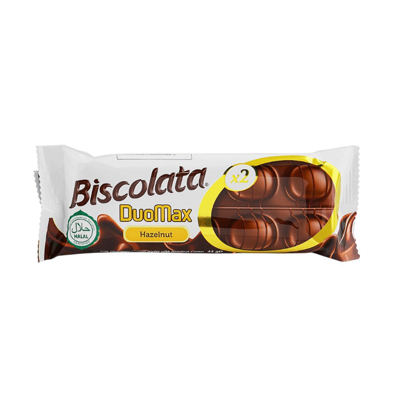 BISCOLATA DUO MAX HAZELNUT 44GM
