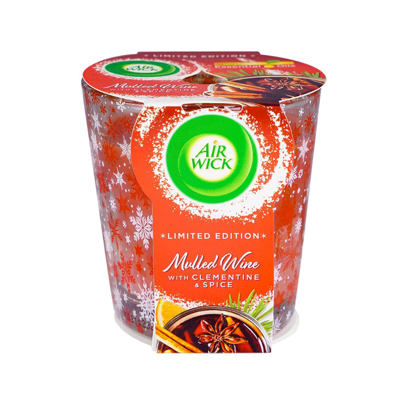 AIR WICK PERFUMED CANDLE MULLED WINE 105GM