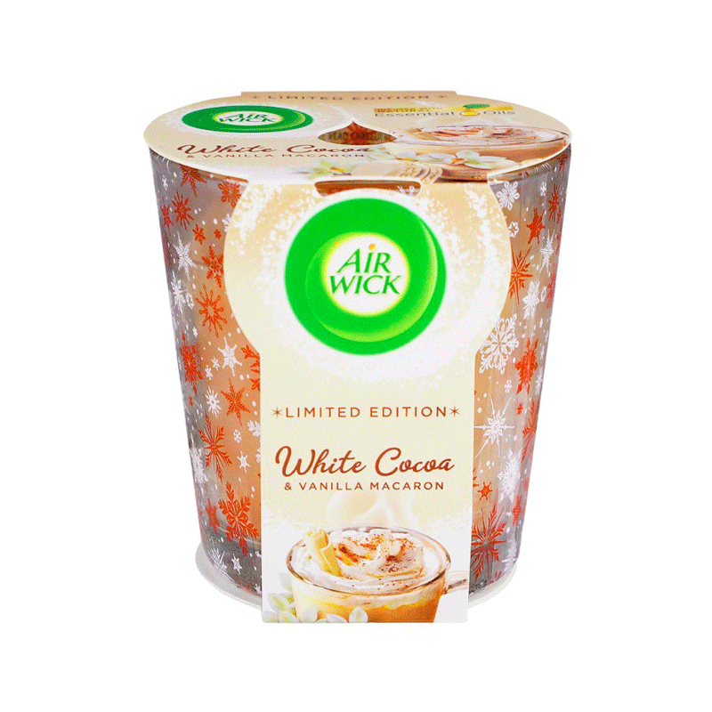 AIR WICK PERFUMED CANDLE WHITE COCOA 105GM