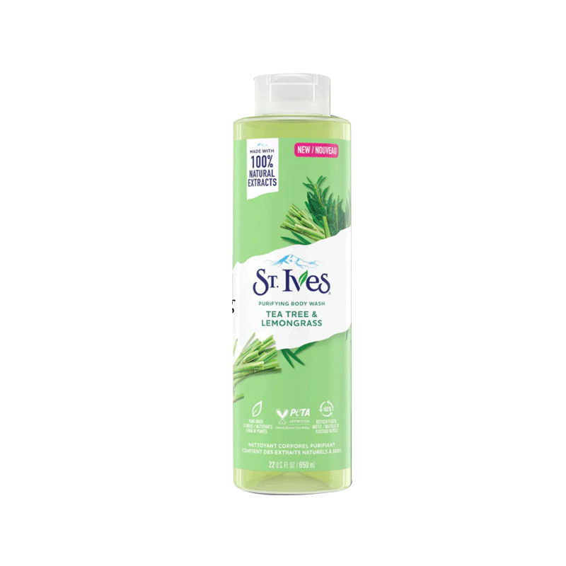 STIVES BODY WASH TEA TREE&LEMON GRASS 650ML