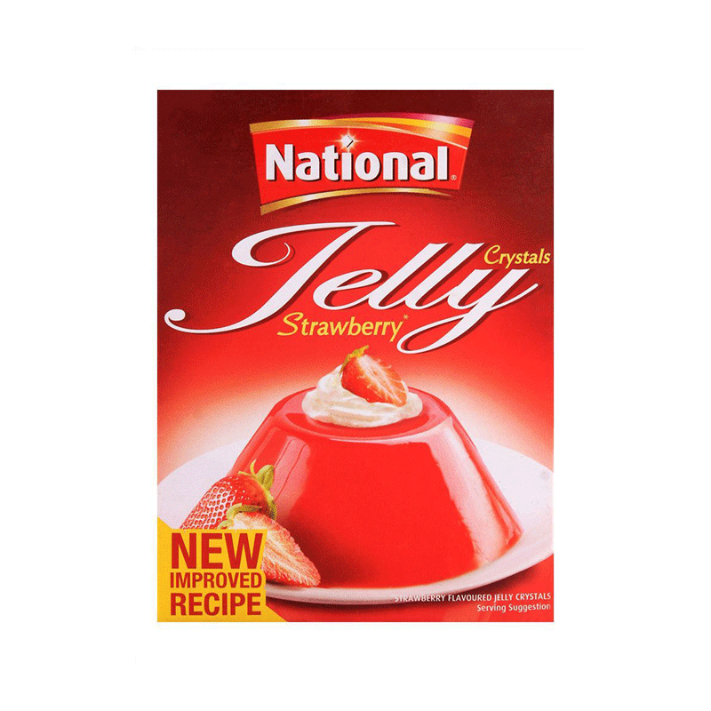 NATIONAL CRYSTAL JELLY STRAWBERRY 80GM
