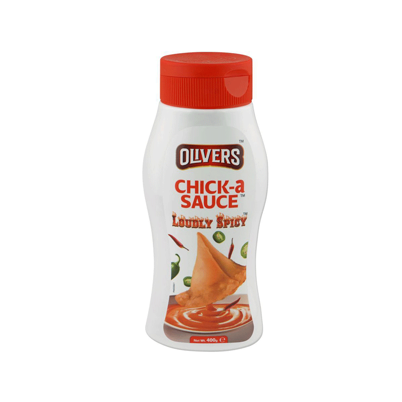OLIVERS CHICK A SAUCE LOUDLY SPICY 400GM