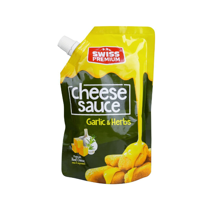 SWISS PREMIUM CHEESE GARLIC & HERBS SAUCE 250GM