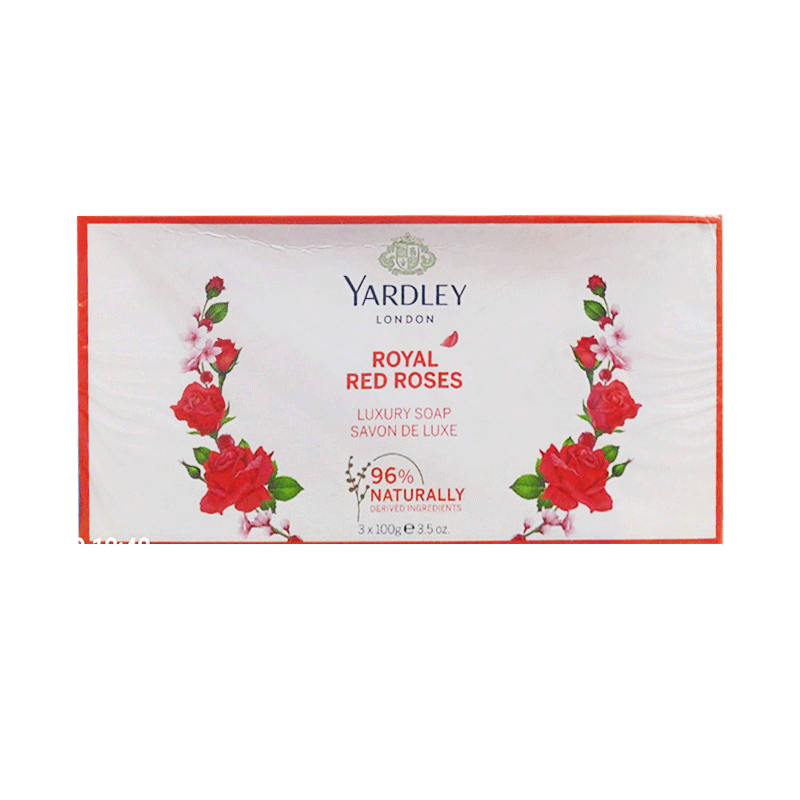 YARDLEY SOAP RED ROSES 3X100GM