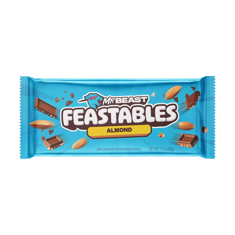 MR BEAST FEASTABLES ALMOND CHOCOLATE 60GM