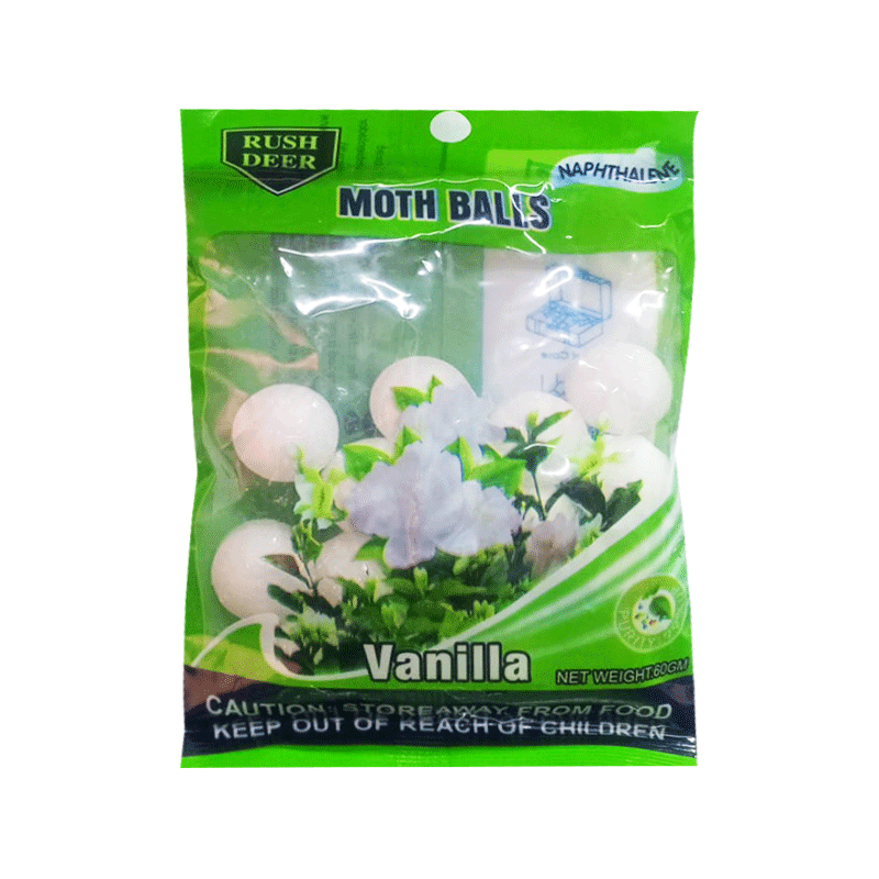 RUSH DEER MOTH BALLS VANILLA TABLET 60GM