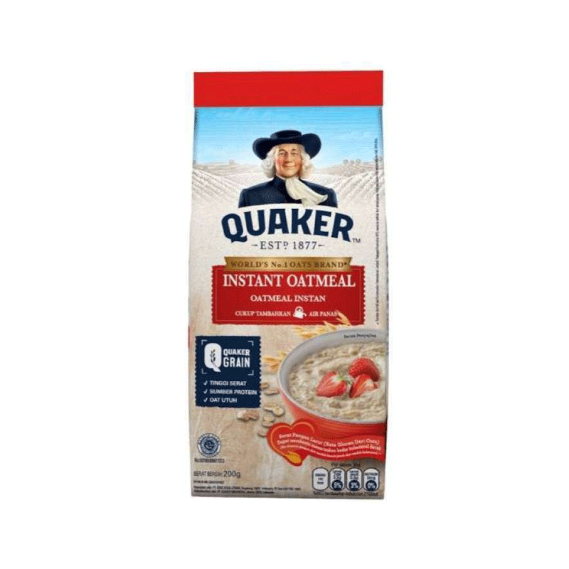 QUAKER OATMEAL INSTAN RED 200GM