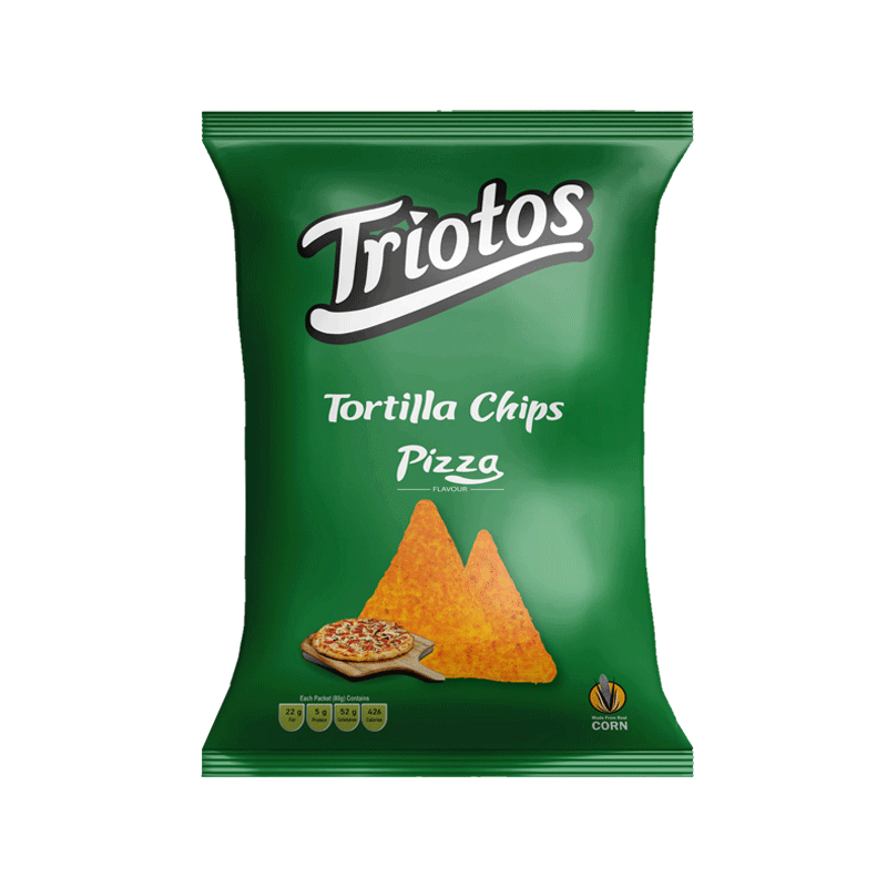 TRIOTOS TORTILLA CHIPS PIZZA 80GM