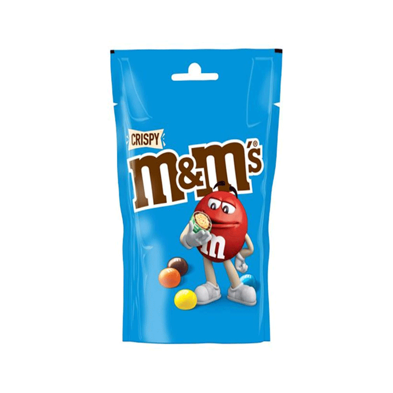 M&MS CRISPY CHOCOLATE BUNTY POUCH 128GM