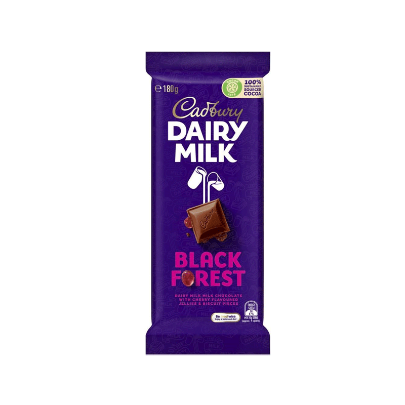 CADBURY DAIRY MILK BLACK FOREST 165GM IMP