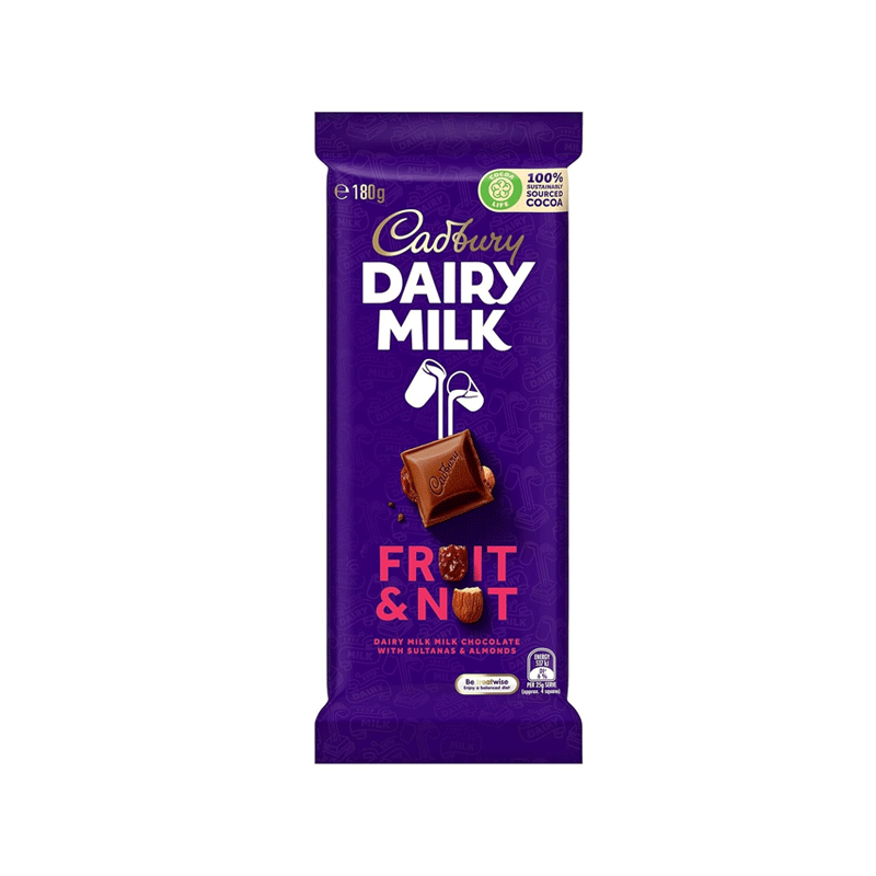 CADBURY DAIRY MILK FRUIT& NUTS 165GM IMP