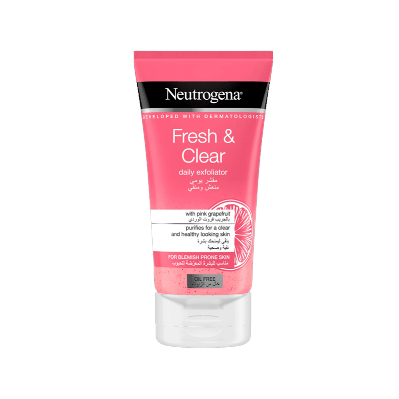 NEUTROGENA FRESH & CLEAR DAILY EXFOLIATOR WITH PINK GRAPEFRUIT 150ML