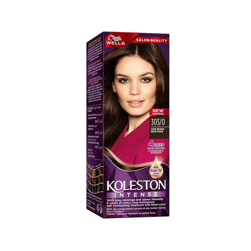 WELLA KOLESTON INSTENSE HAIR COLOR CREAM 303/0 DARK BROWN