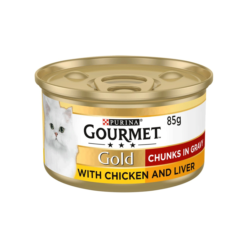 GOURMET CAT FOOD CHICKEN & LIVER 85GM