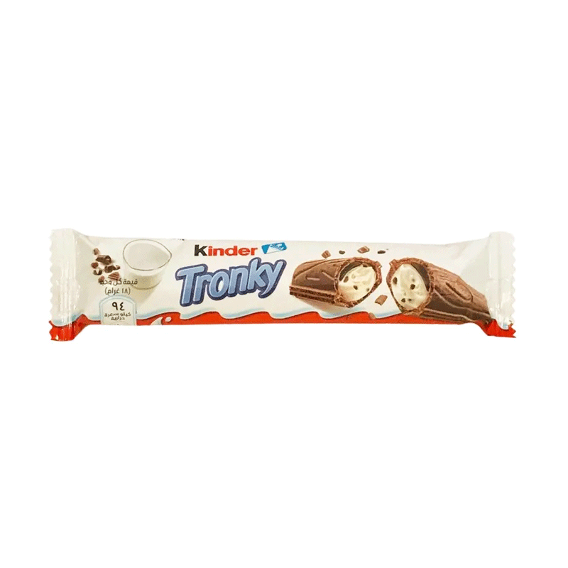 KINDER TRONKY CHOCOLATE BAR 18GM