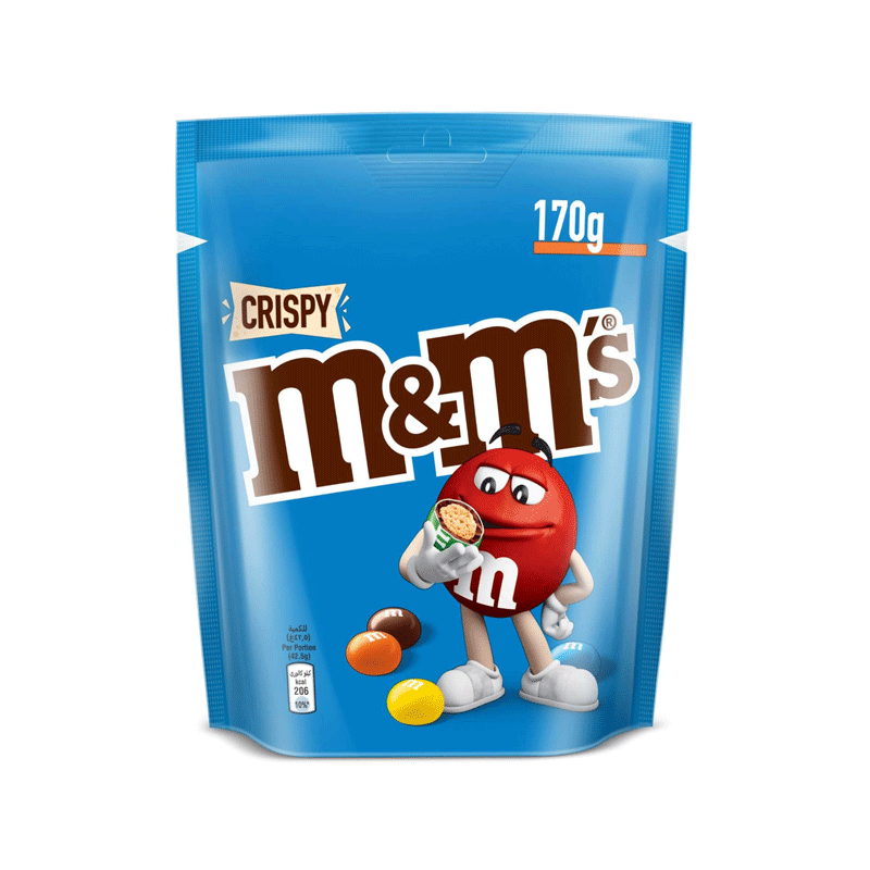 M&M CRISPY POUCH 170GM