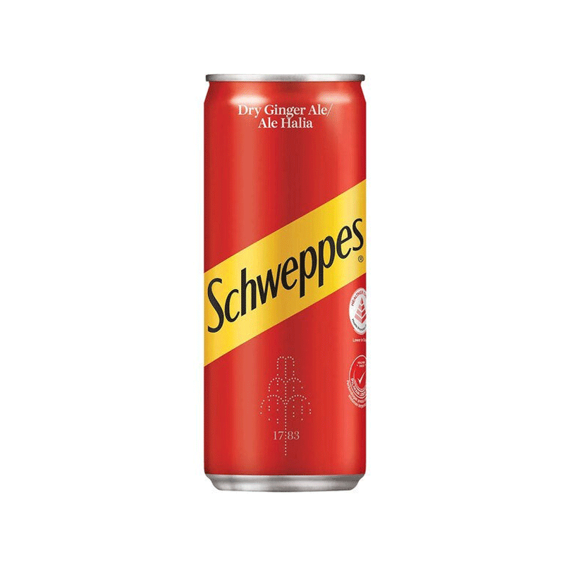SCHWEPPES DRINK DRY GINGER ALE 320ML IMP