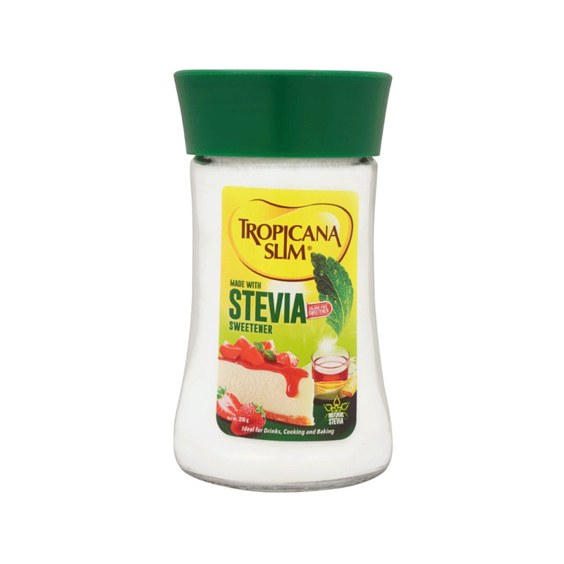 TROPICANA SLIM STEVIA SWEETNER 200GM JAR