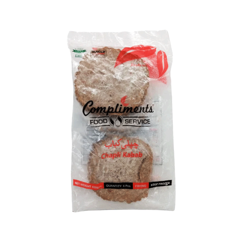 MENU COMPLIMENTS CHAPLI KABAB 435GM