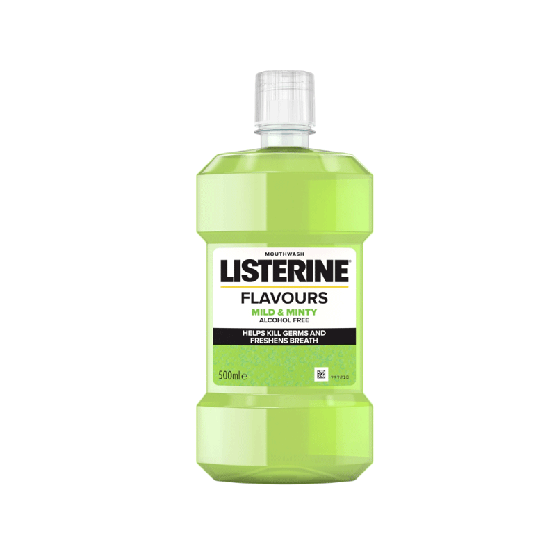 LISTERINE MOUTHWASH MILD & MINTY 500ML