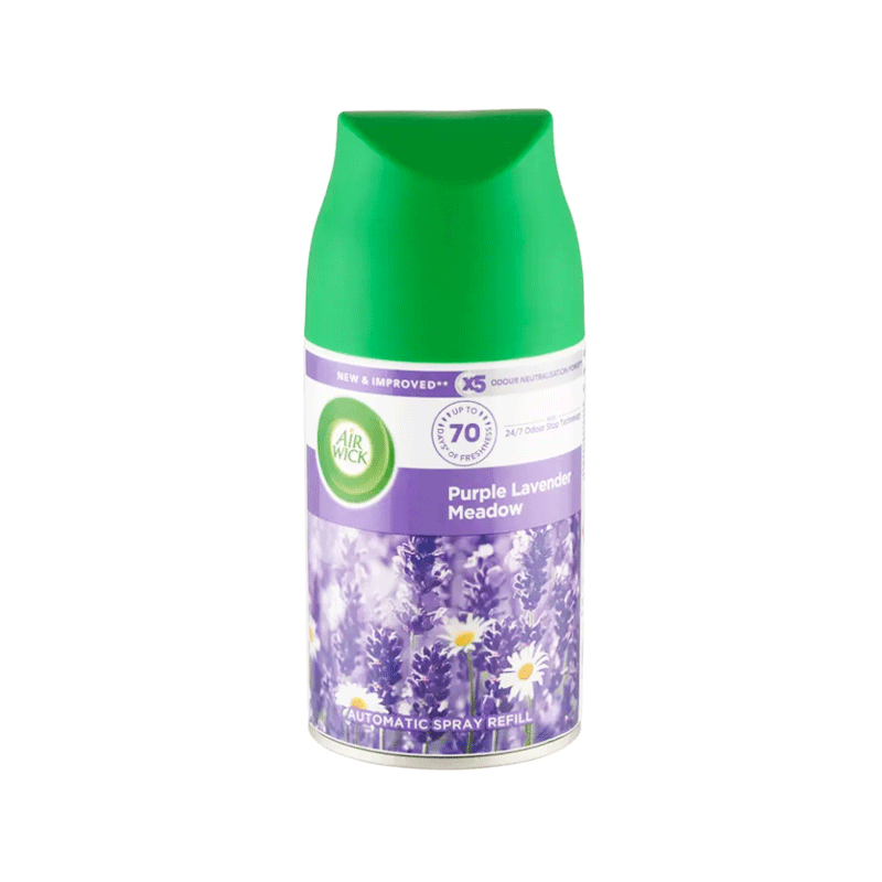 AIRWICK AIR FRESHNER REFILL PURPLE LAVENDER MEADOW 250ML