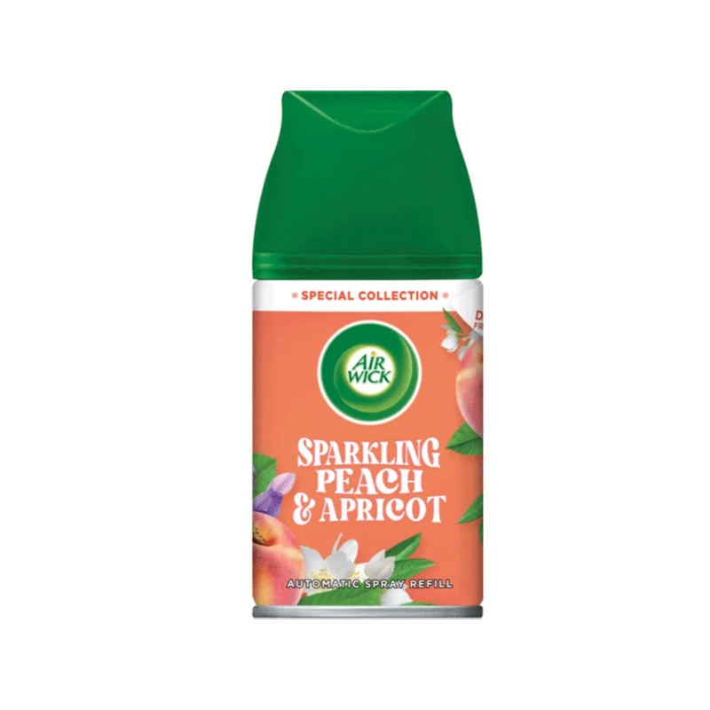 AIR WICK AIR FRESHNER REFILL SPARKLING PEACH & APRICOT 250ML