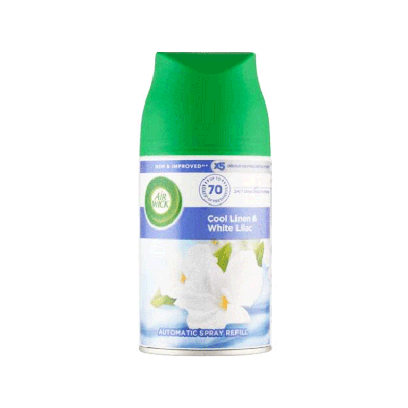 AIRWICK AIR FRESHNER REFILL COOL LINEN & WHITE LILAC 250ML