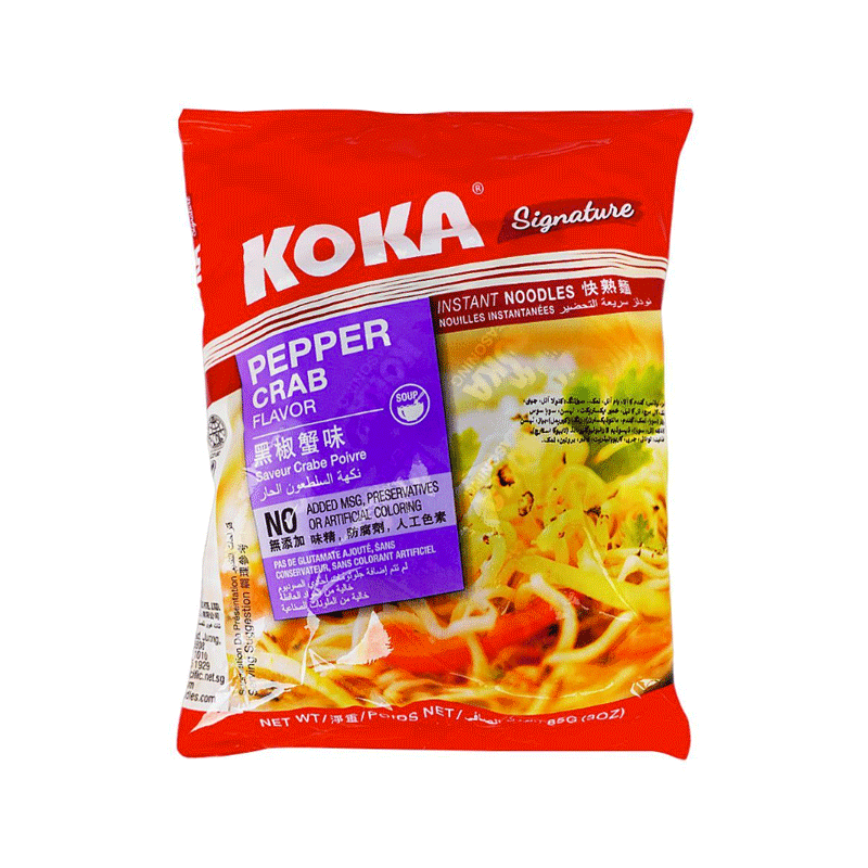 KOKA NOODLES PEPPER CRAB 85GM